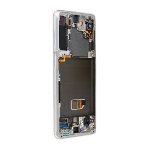 Samsung Galaxy S21 5G G991B Écran et numériseur avec cadre Phantom White Service Pack