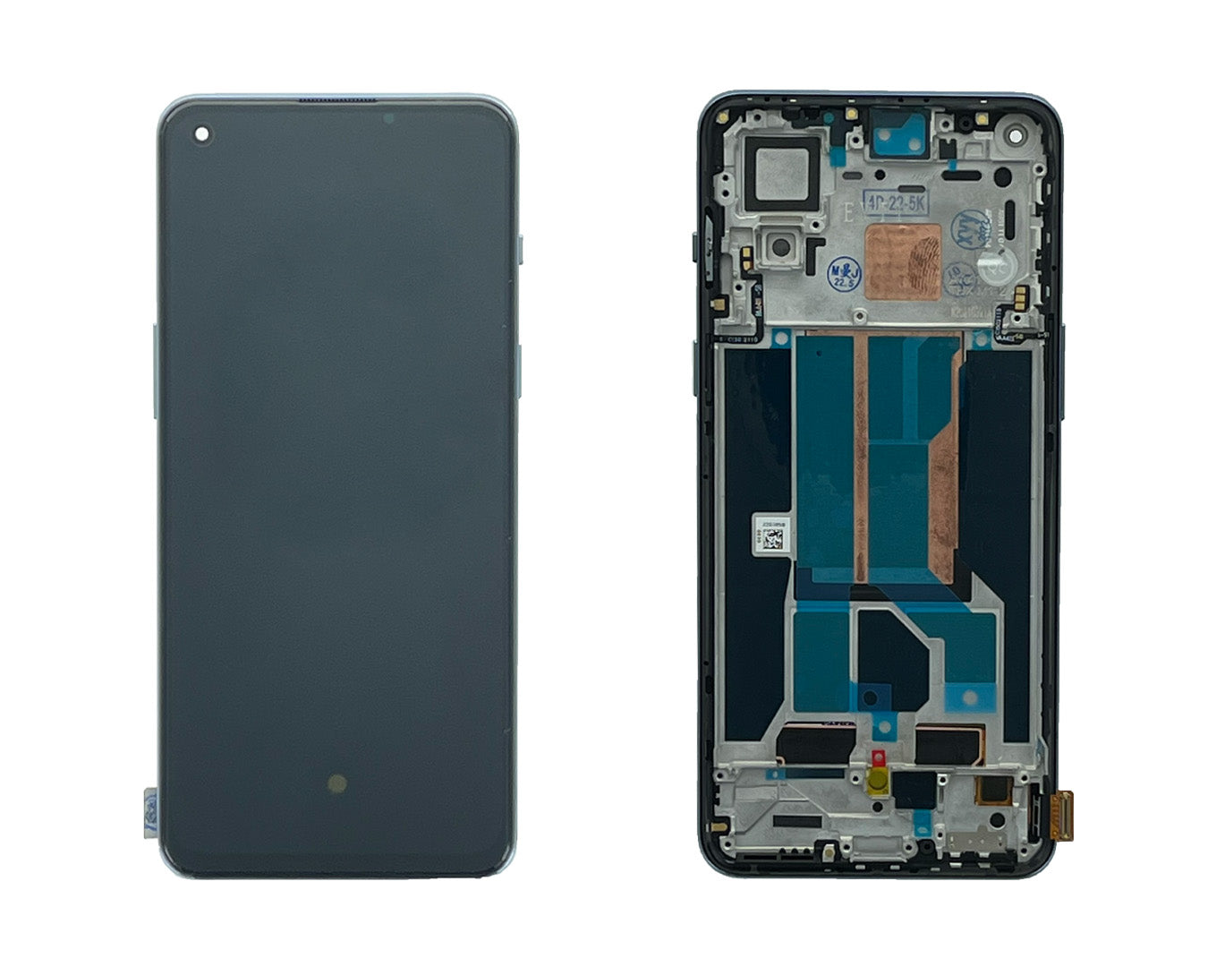 Écran et numériseur OnePlus Nord 2 avec cadre gris Sierra OEM