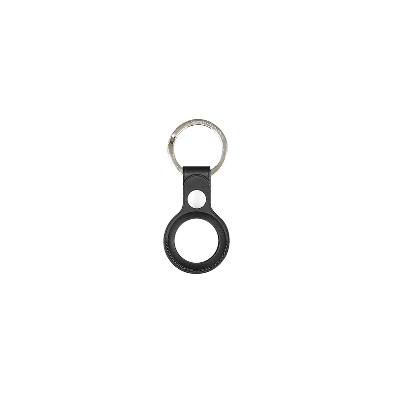 For Apple Porte-clés en cuir noir Compatible