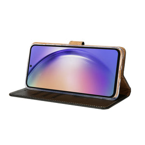 Rixus Bookcase Pour Samsung Galaxy A54 5G Noir