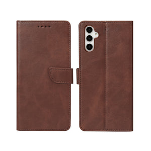 Bibliothèque Rixus pour Samsung Galaxy A54 5G Marron