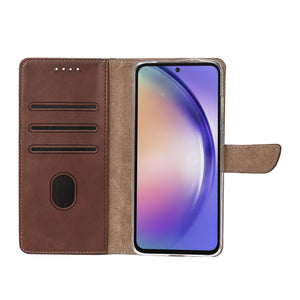 Bibliothèque Rixus pour Samsung Galaxy A54 5G Marron