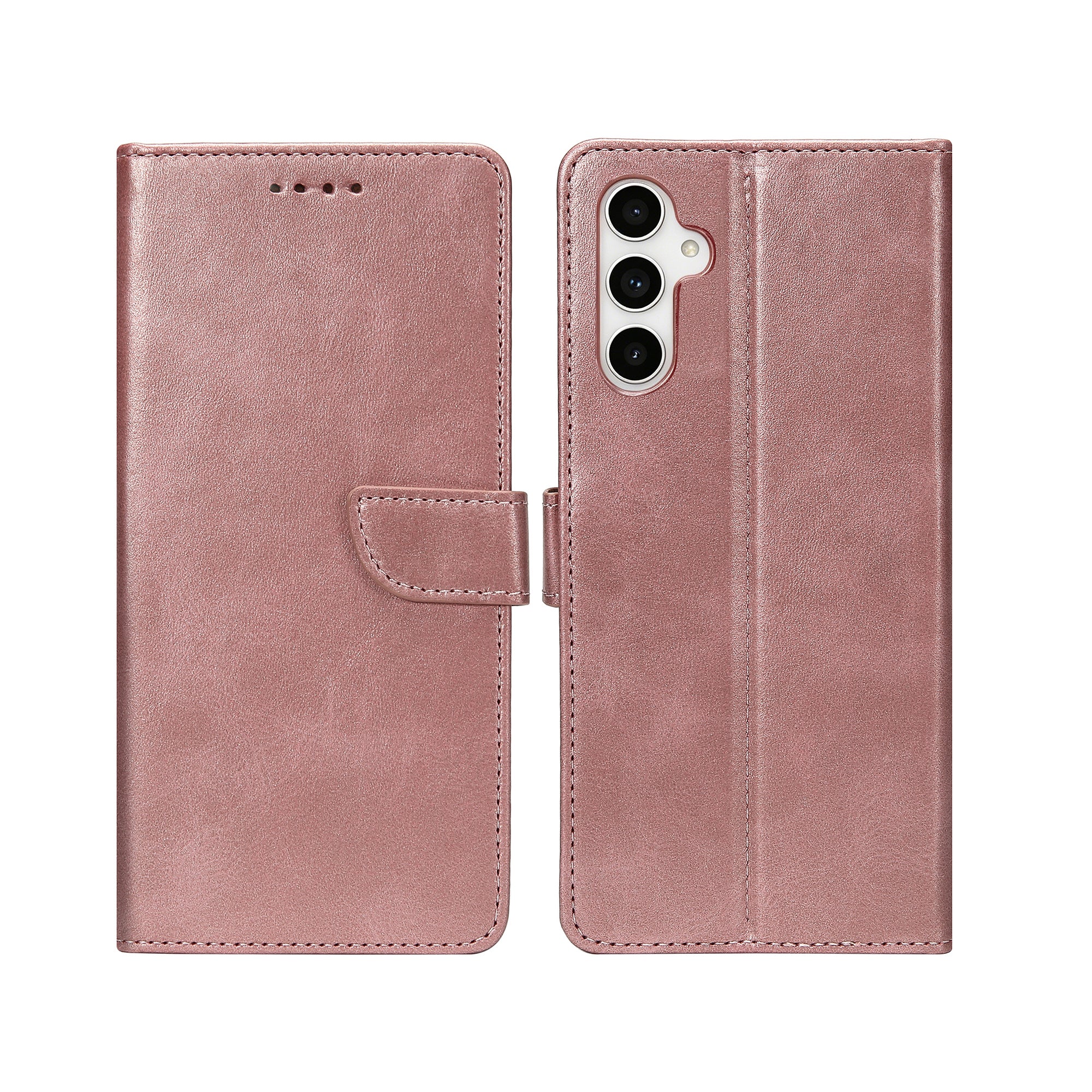 Rixus Bibliothèque pour Samsung Galaxy A54 5G Rose