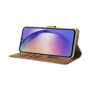 Bibliothèque Rixus pour Samsung Galaxy A54 5G Light Brown