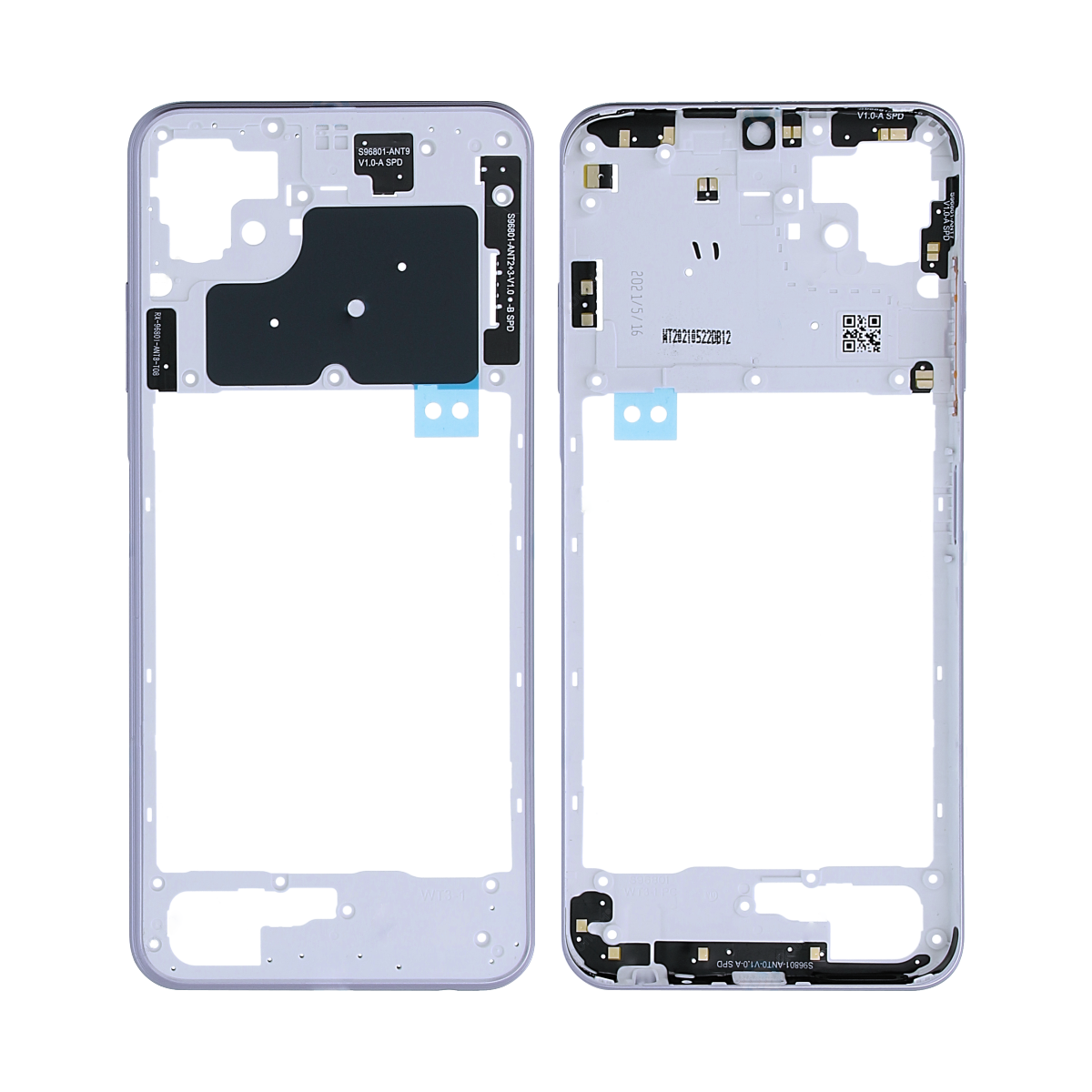 Samsung Galaxy A22 5G A226B Cadre central violet OEM