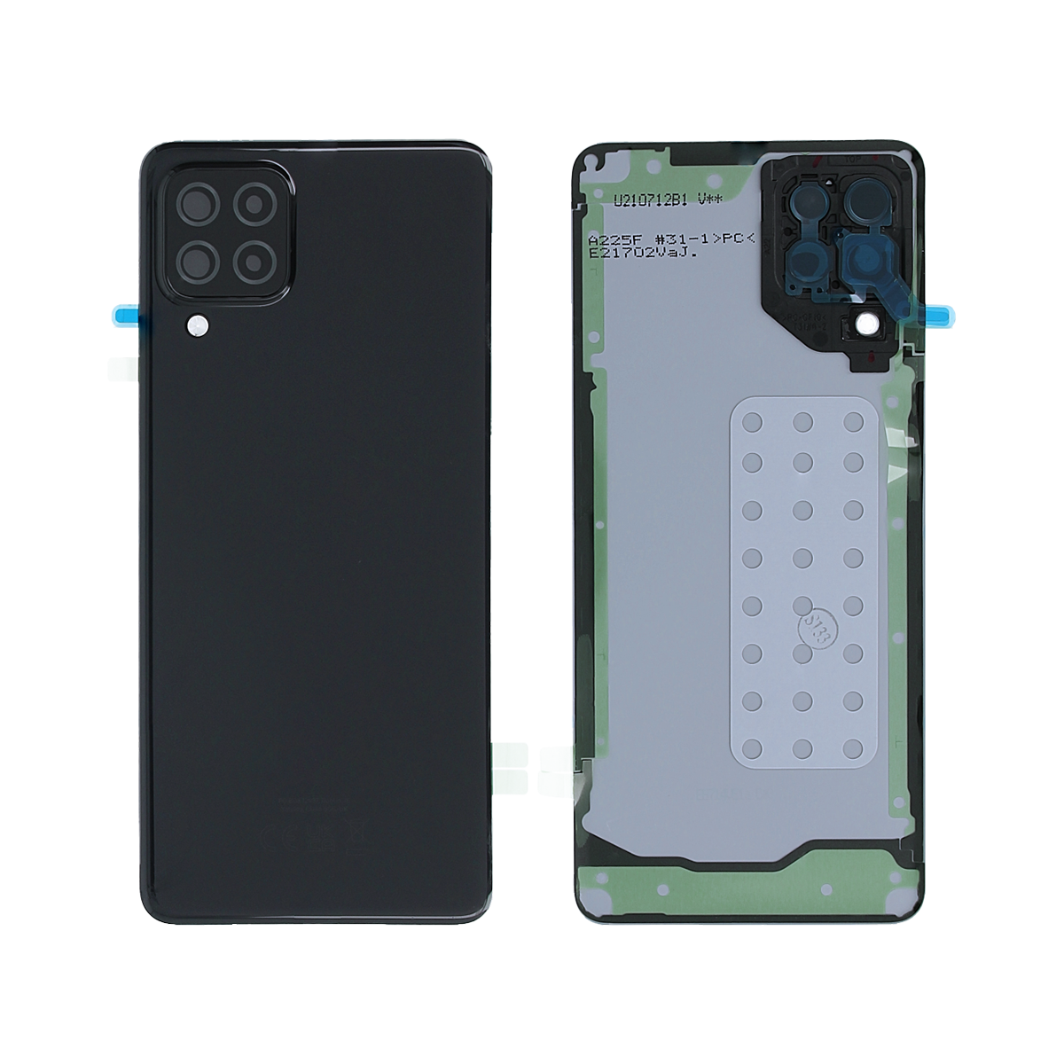 Coque arrière Samsung Galaxy A22 4G A225F avec objectif noir OEM