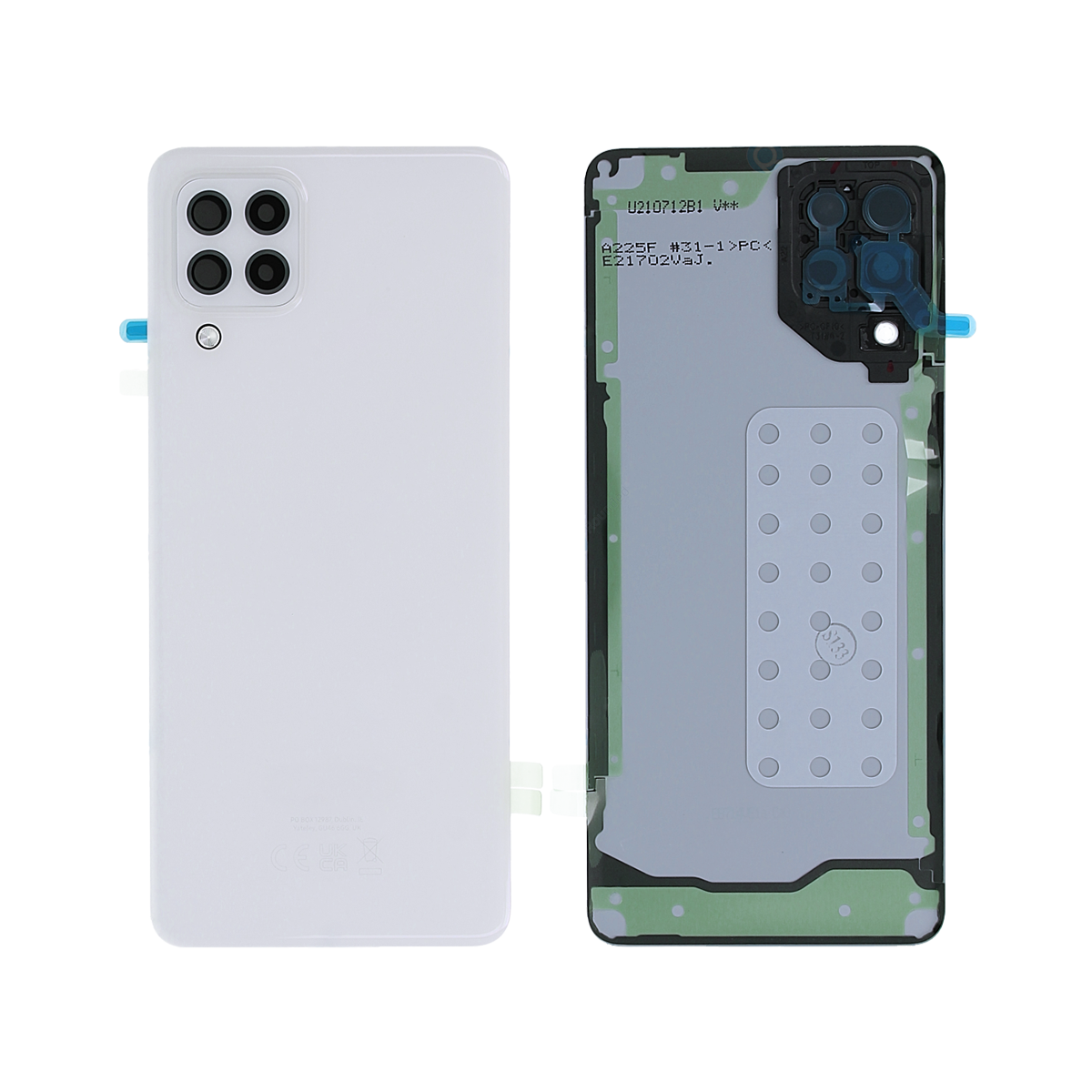 Coque arrière Samsung Galaxy A22 4G A225F avec objectif blanc OEM