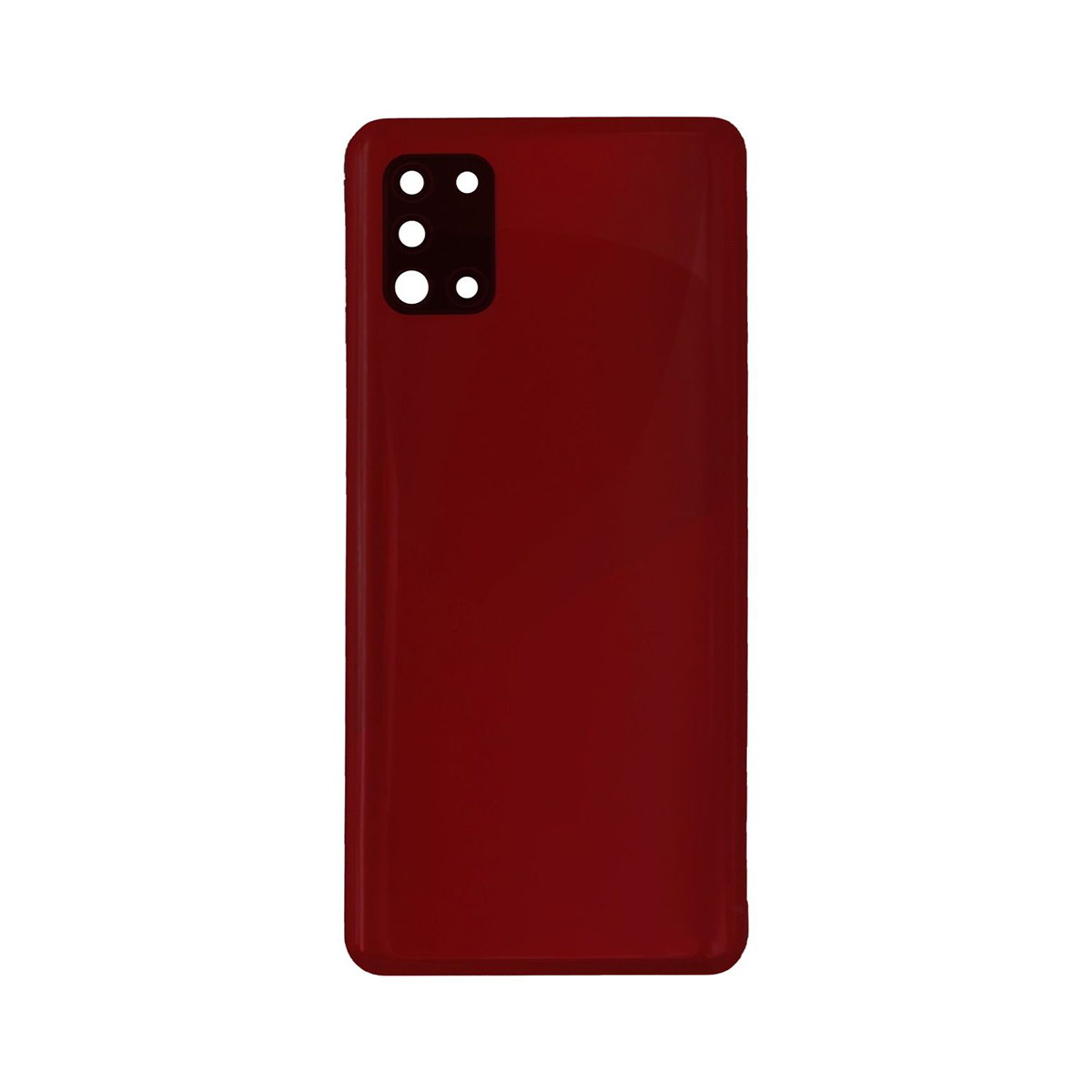Coque arrière Samsung Galaxy A31 A315F avec prisme pour objectif, rouge écrasé, OEM