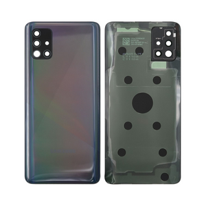 Coque arrière Samsung Galaxy A51 A515F avec prisme pour objectif, noir, OEM