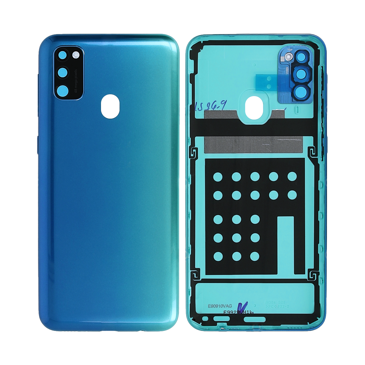 Coque arrière Samsung Galaxy M30s M307F avec lentille bleu saphir OEM