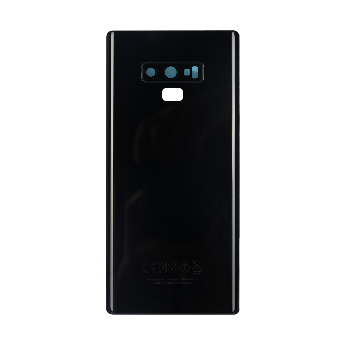 Coque arrière Samsung Galaxy Note 9 N960F avec objectif, noir nuit, OEM