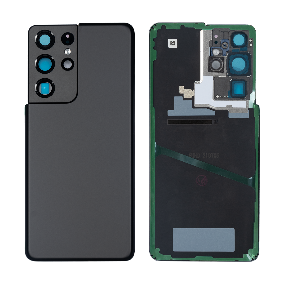 Coque arrière Samsung Galaxy S21 Ultra 5G G998B avec objectif Phantom Black OEM