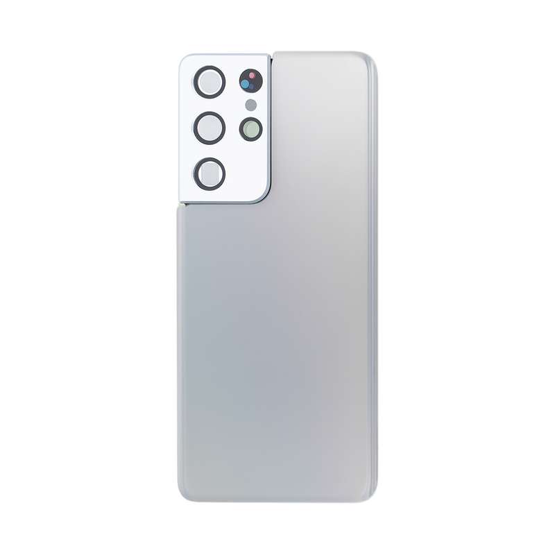 Coque arrière Samsung Galaxy S21 Ultra 5G G998B avec objectif Phantom Silver OEM