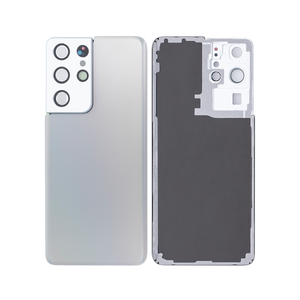 Coque arrière Samsung Galaxy S21 Ultra 5G G998B avec objectif Phantom Silver OEM