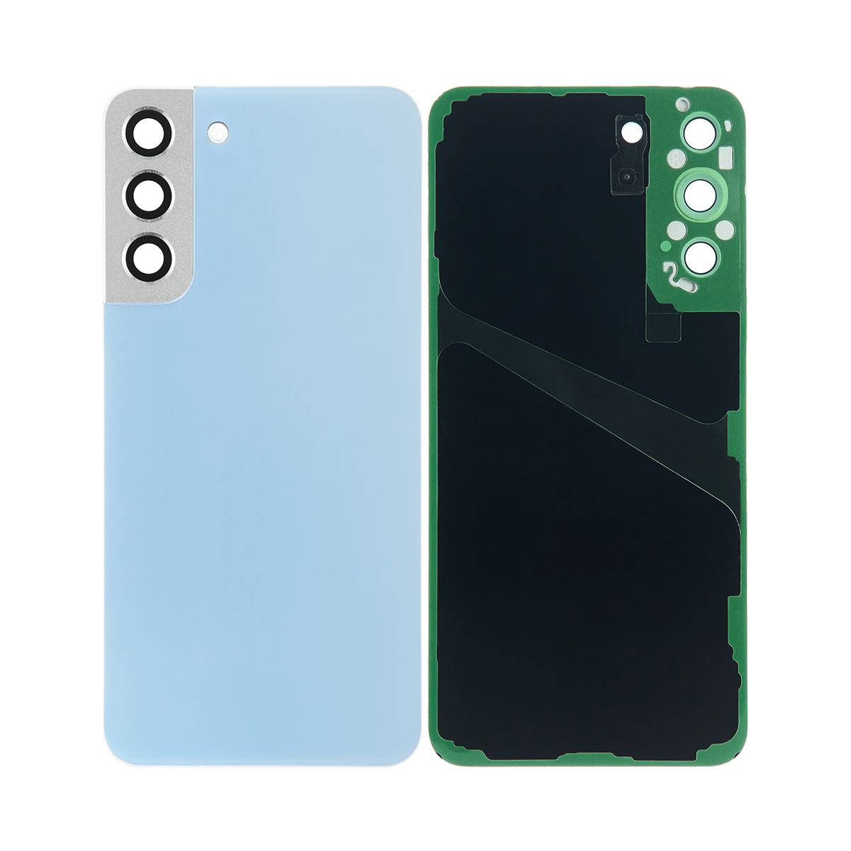 Coque arrière Samsung Galaxy S22 Plus S906B avec objectif bleu ciel OEM