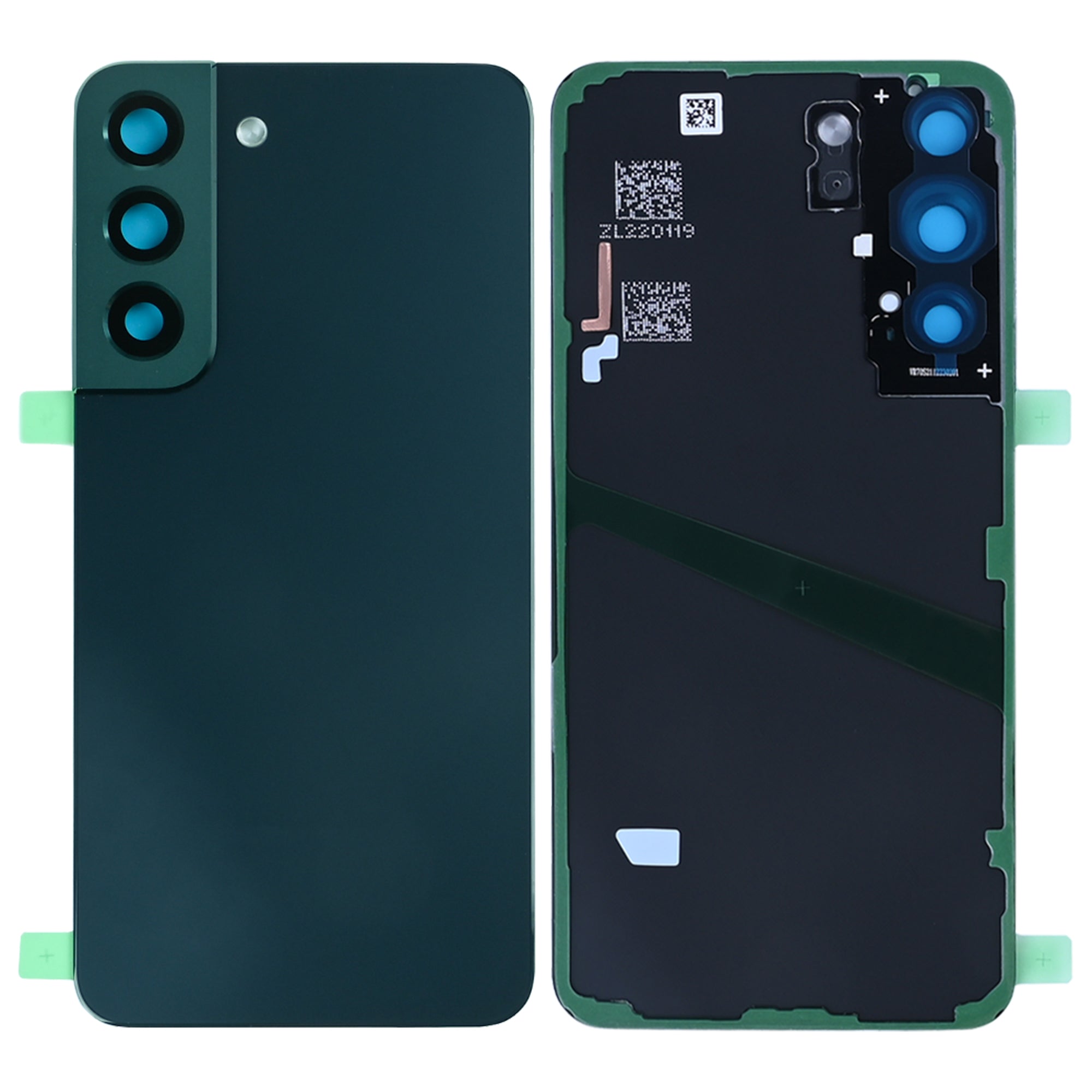 Coque arrière Samsung Galaxy S22 S901B avec objectif vert OEM