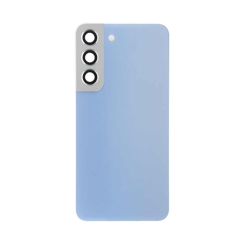 Coque arrière Samsung Galaxy S22 S901B avec objectif bleu ciel OEM