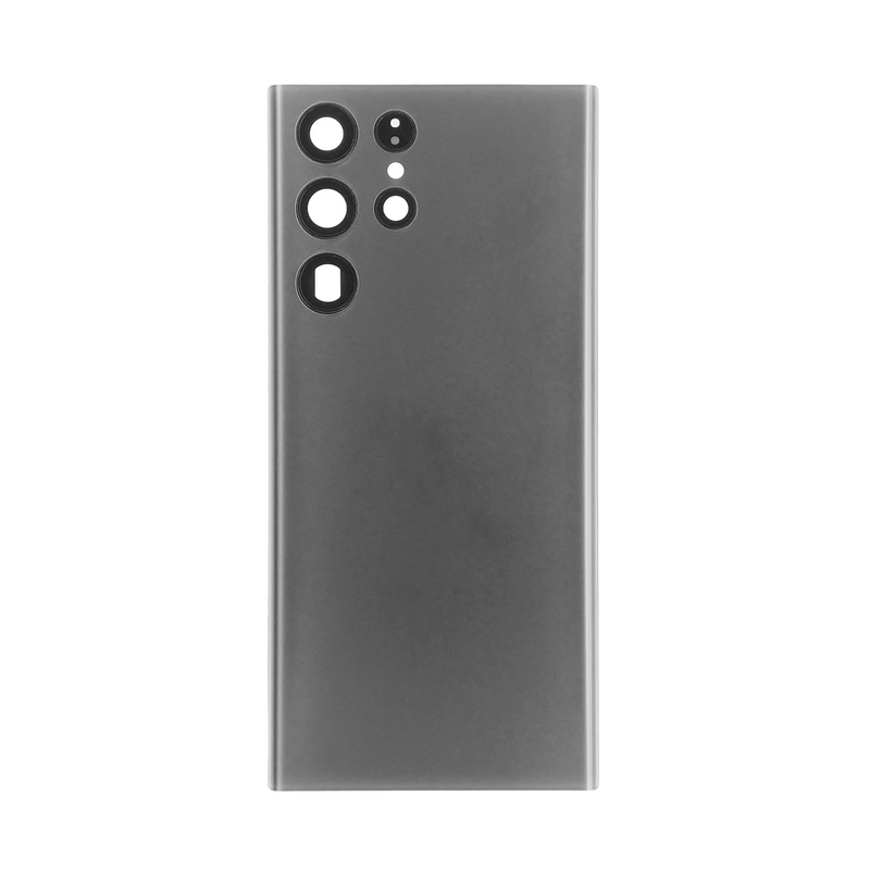 Coque arrière Samsung Galaxy S22 Ultra S908B avec objectif graphite OEM