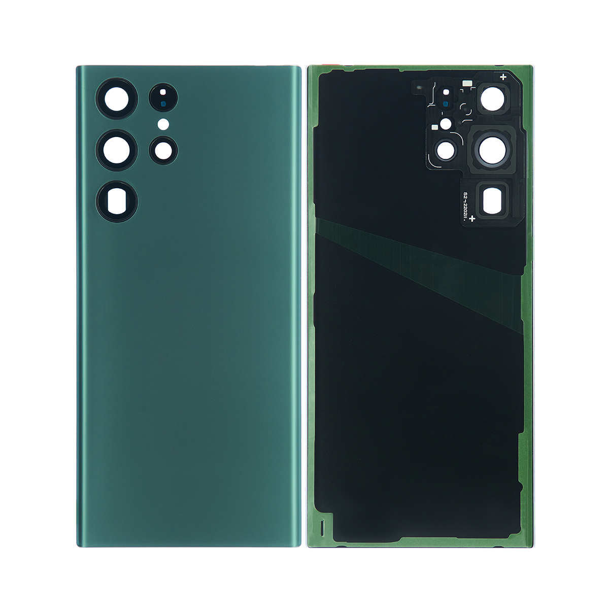 Coque arrière Samsung Galaxy S22 Ultra S908B avec objectif vert OEM