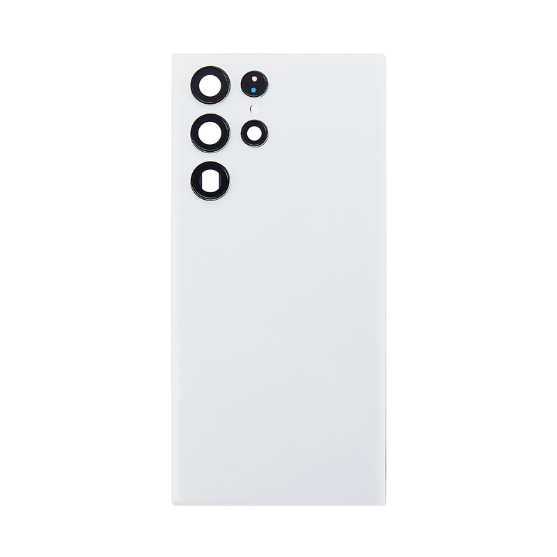 Coque arrière Samsung Galaxy S22 Ultra S908B avec objectif Phantom White OEM