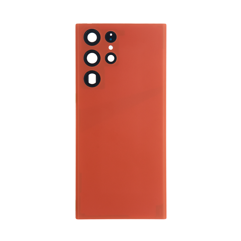 Coque arrière Samsung Galaxy S22 Ultra S908B avec objectif rouge OEM