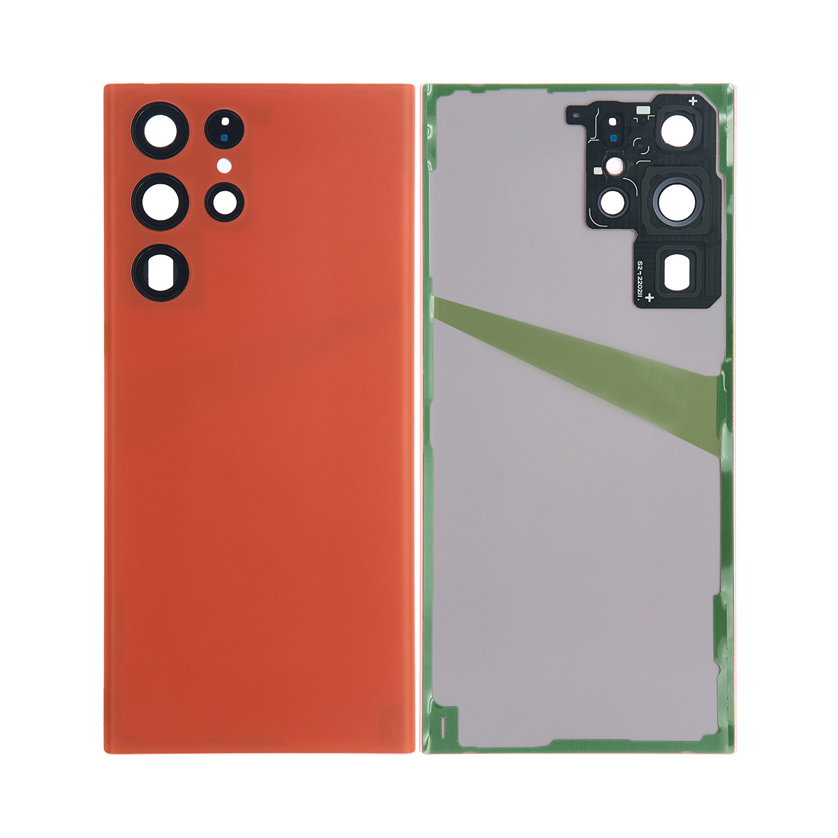 Coque arrière Samsung Galaxy S22 Ultra S908B avec objectif rouge OEM