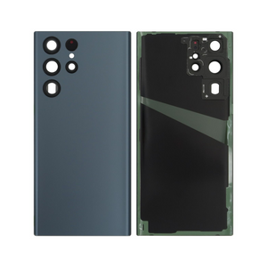 Coque arrière Samsung Galaxy S22 Ultra S908B avec objectif bleu ciel OEM