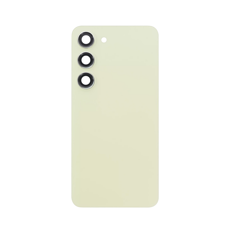Coque arrière Samsung Galaxy S23 S911B avec lentille Lime OEM