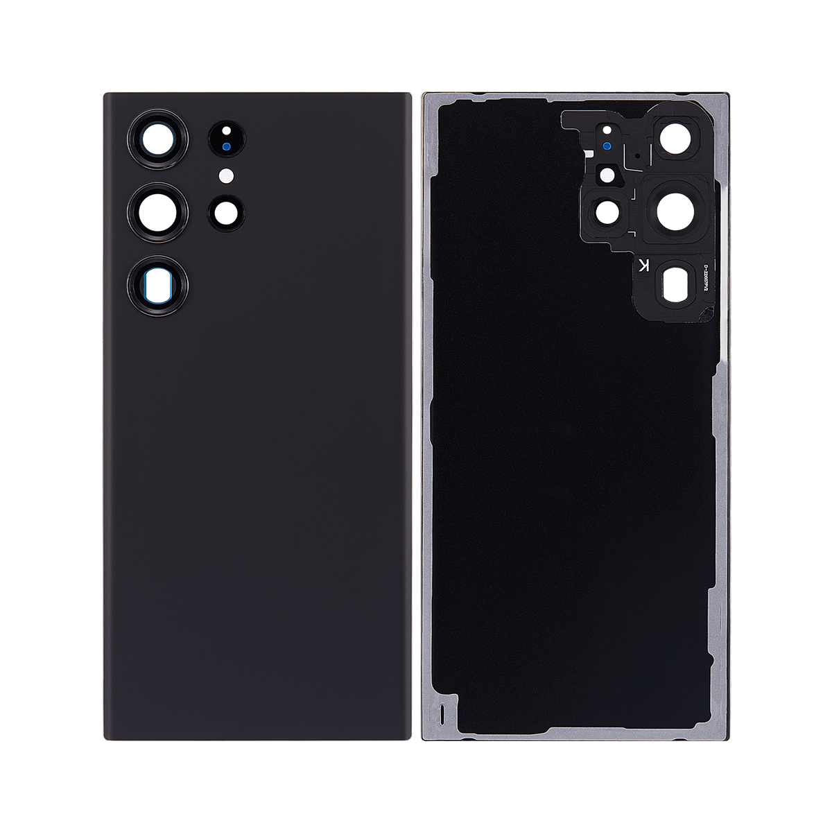 Coque arrière Samsung Galaxy S23 Ultra S918B avec objectif Phantom Black OEM