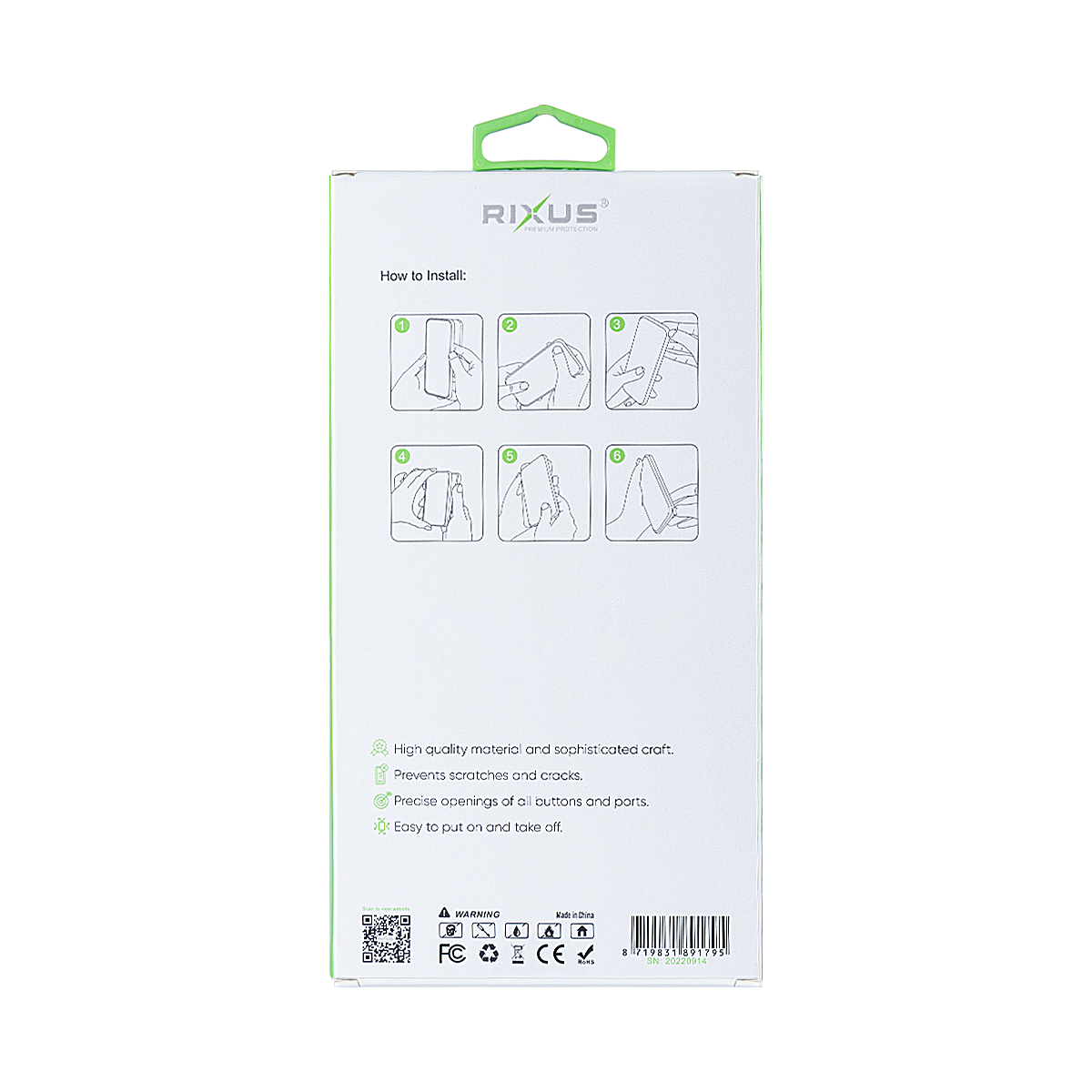 Rixus Magnetic Clear Case TPU For Samsung Galaxy Z Fold5 White