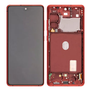 Samsung Galaxy S20 FE G780F, 5G G781B Écran et numériseur avec cadre Cloud Red Service Pack
