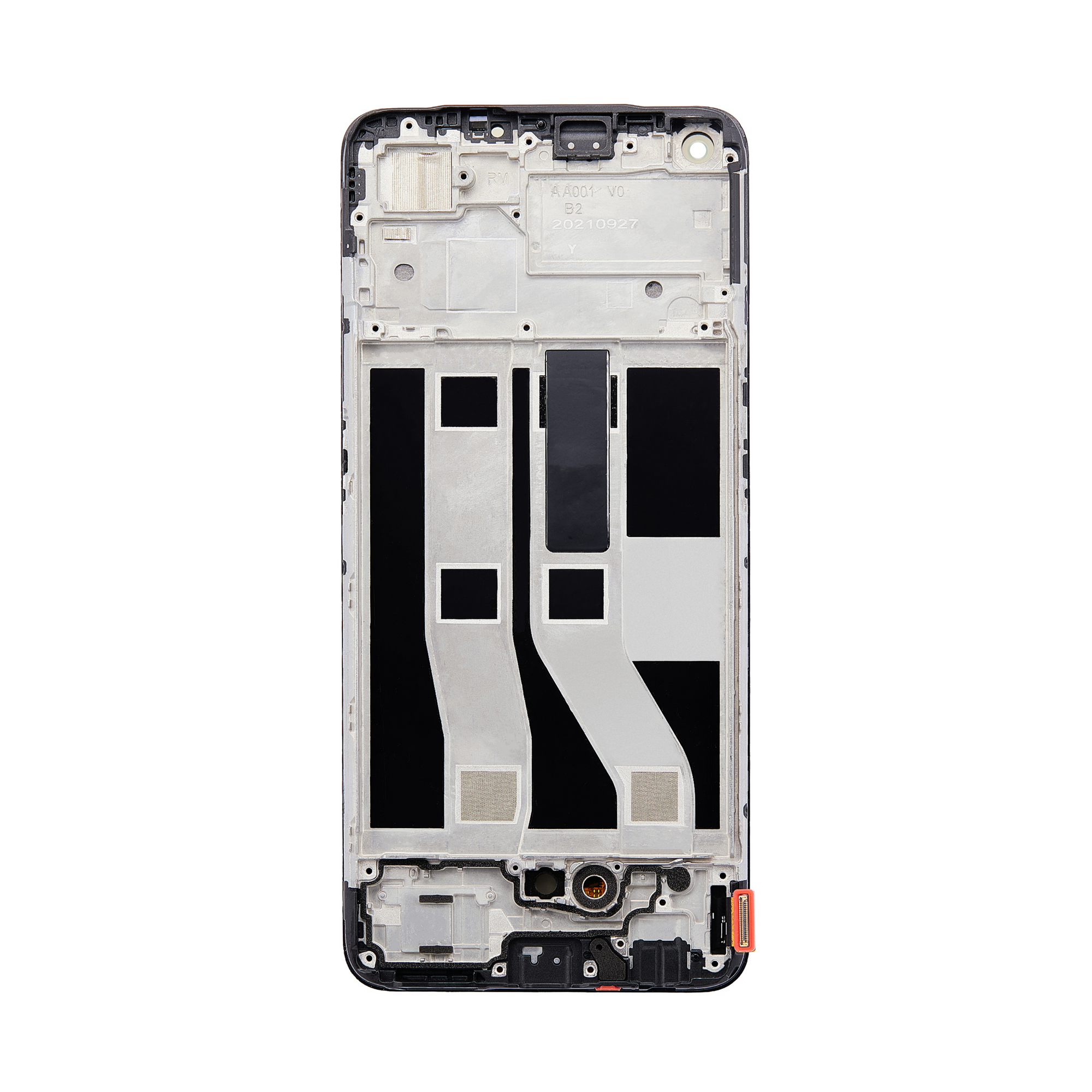 Écran et numériseur Oppo A74 4G avec cadre Prism Black OEM