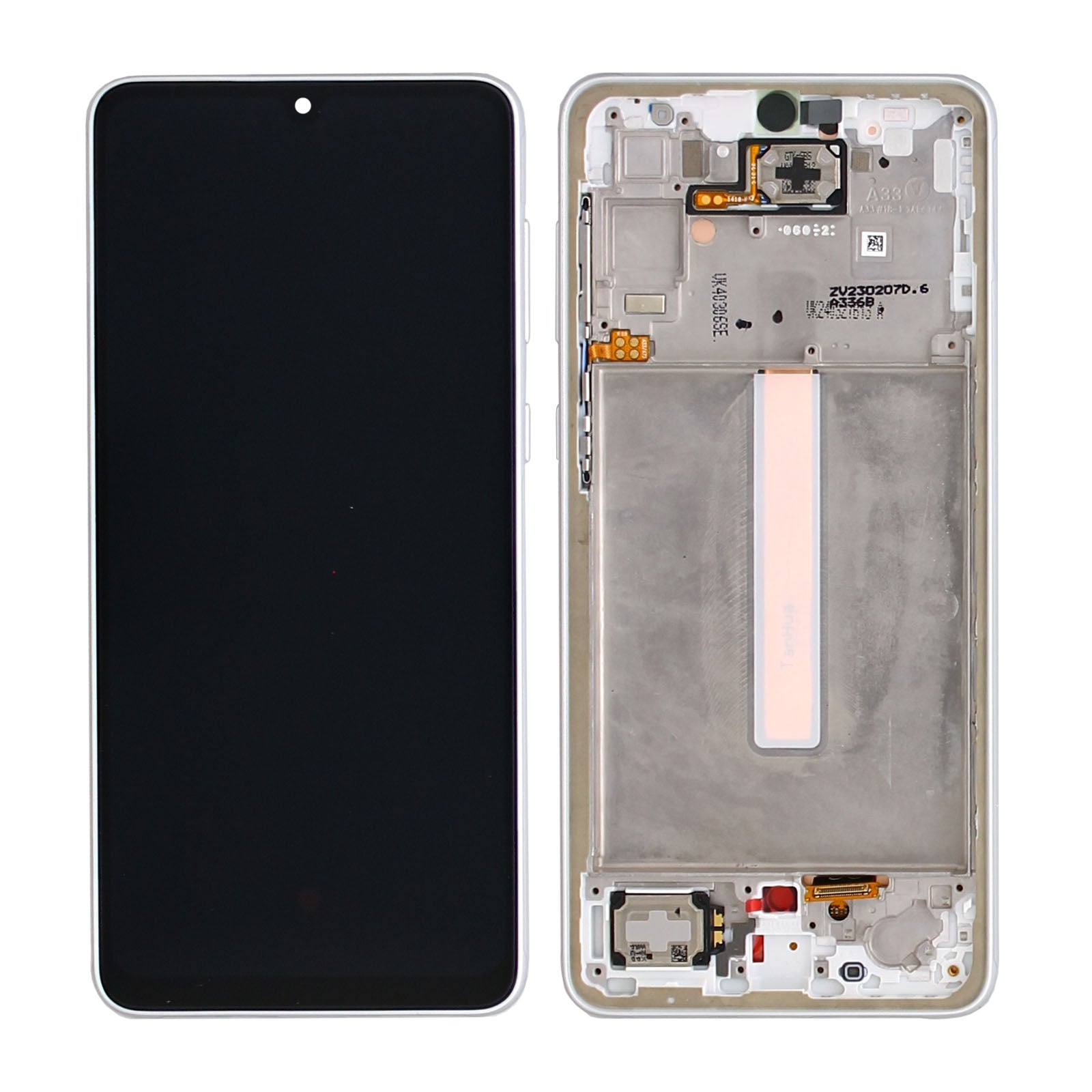 Samsung Galaxy A33 5G A336B Écran et numériseur avec cadre Awesome White Service Pack