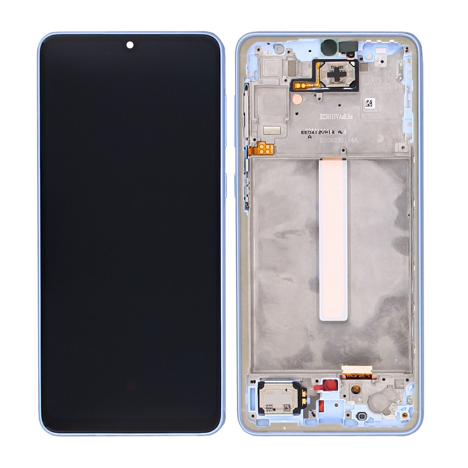 Samsung Galaxy A33 5G A336B Ecran et numériseur avec cadre bleu magnifique Service Pack