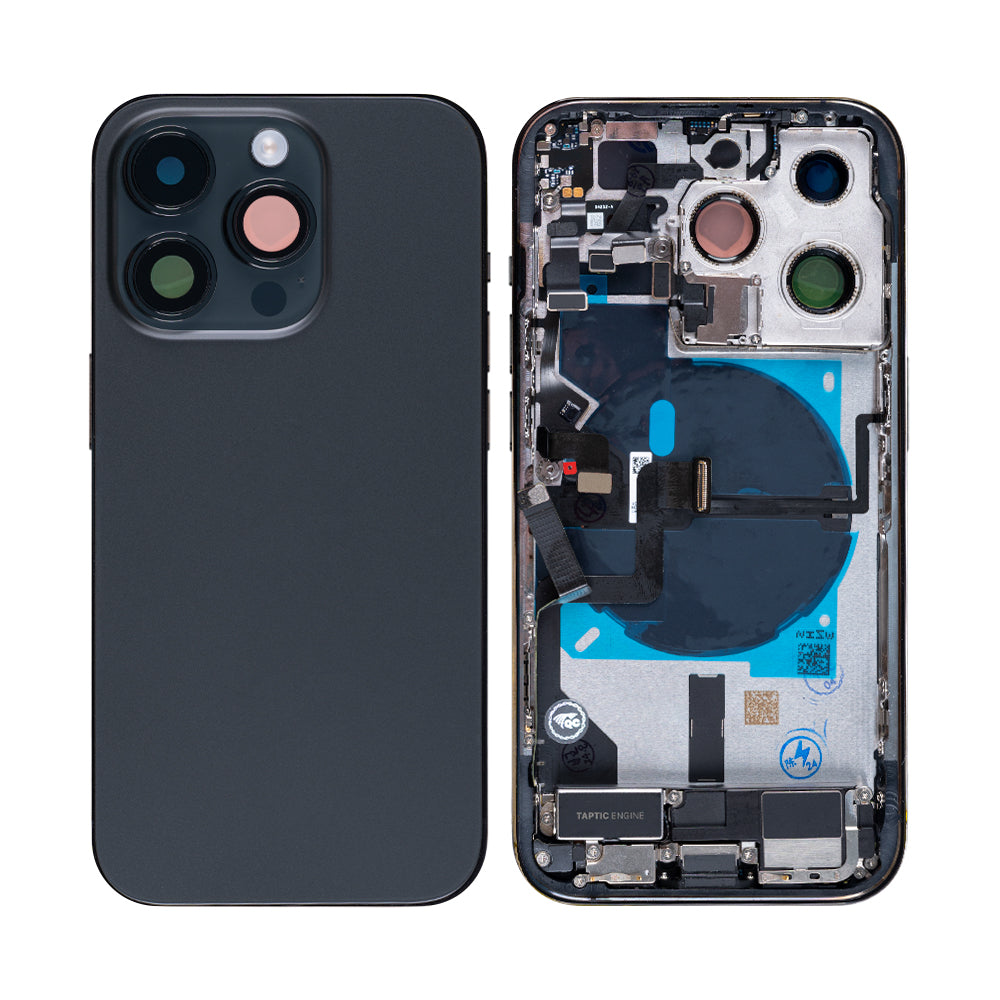 For Apple 14 Pro Boîtier avec petites pièces Noir OEM