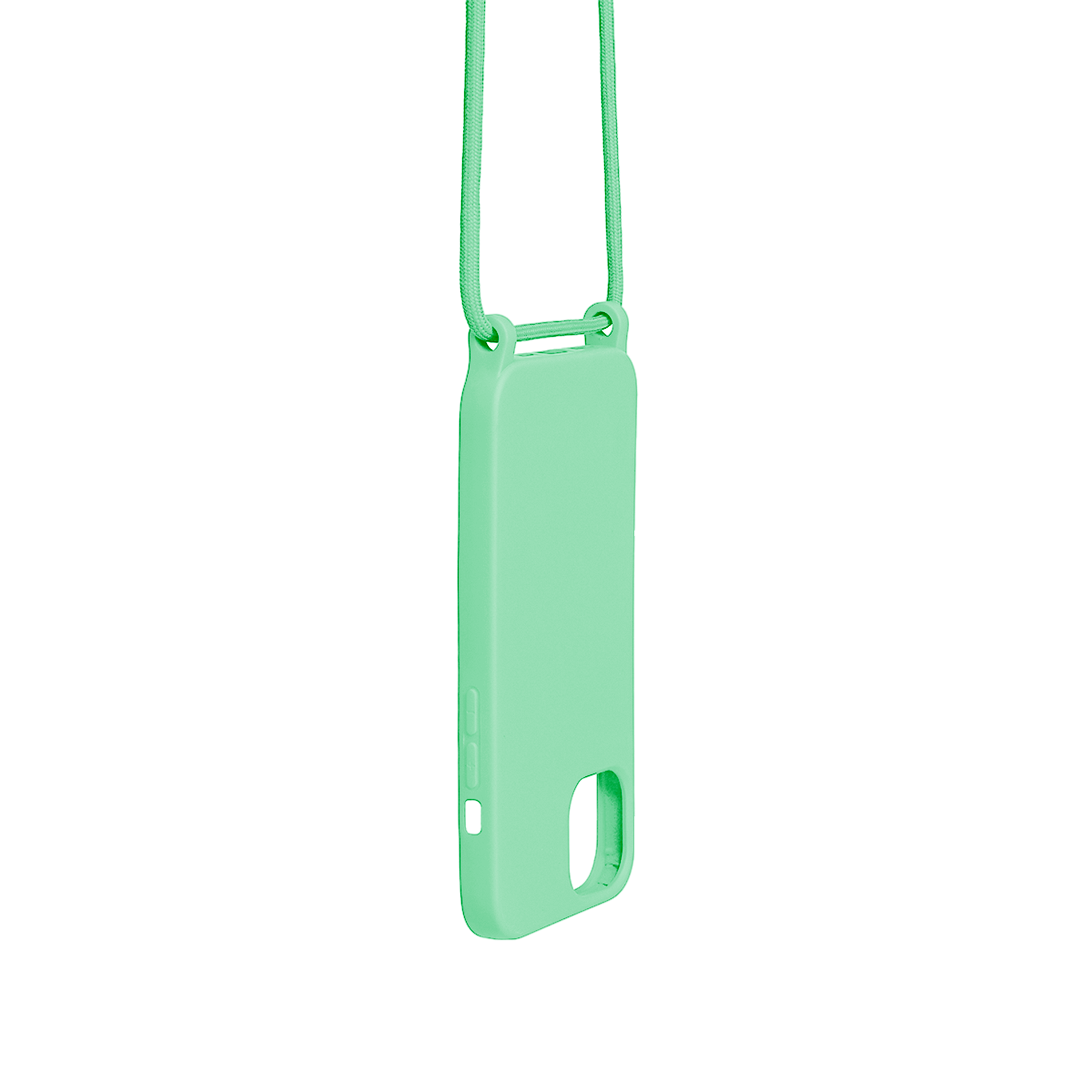 Rixus TPU Necklace Cord Cover For Apple iPhone 15 Matcha