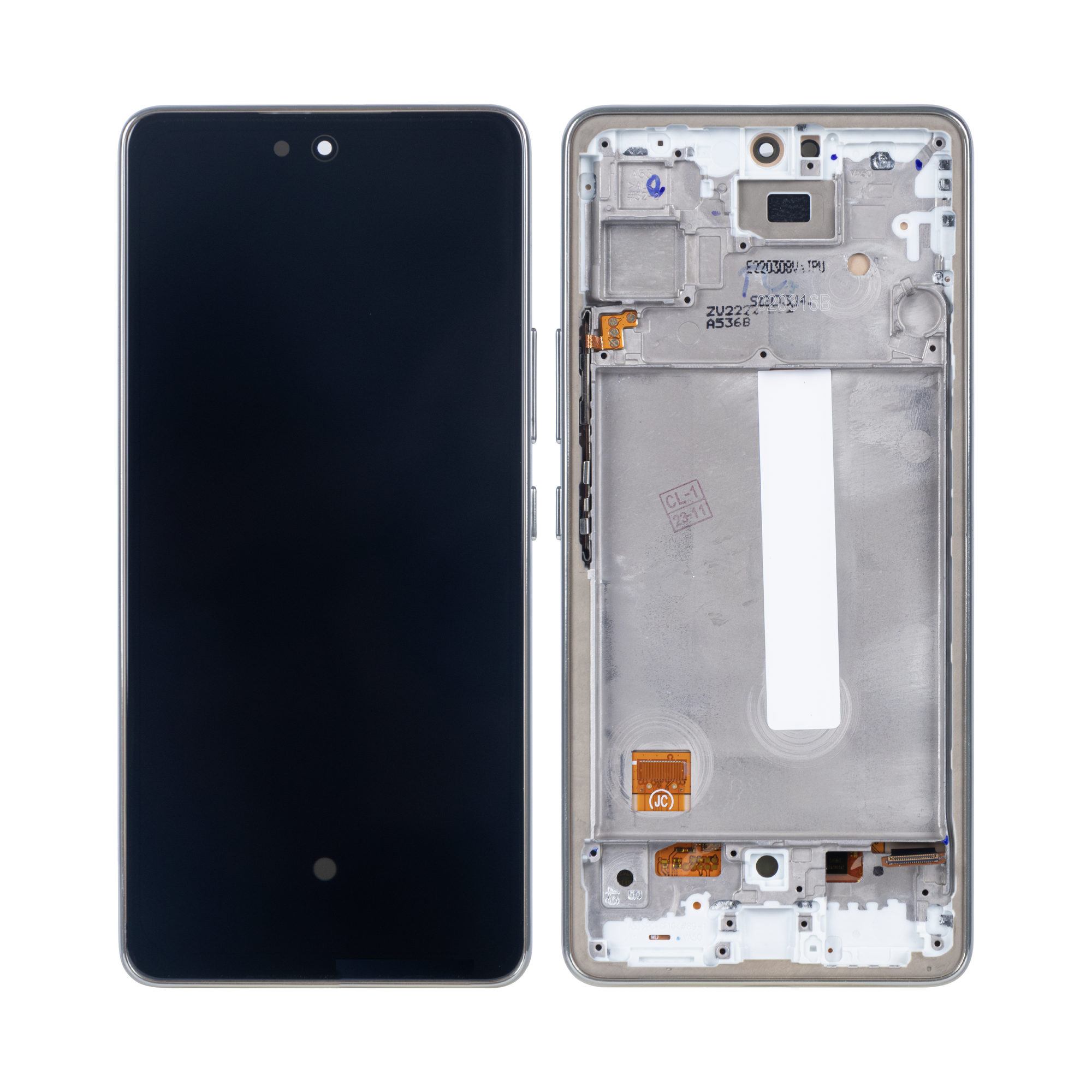 Samsung Galaxy A53 5G A536B Ecran et Digitizer Avec Cadre Blanc Soft-OLED