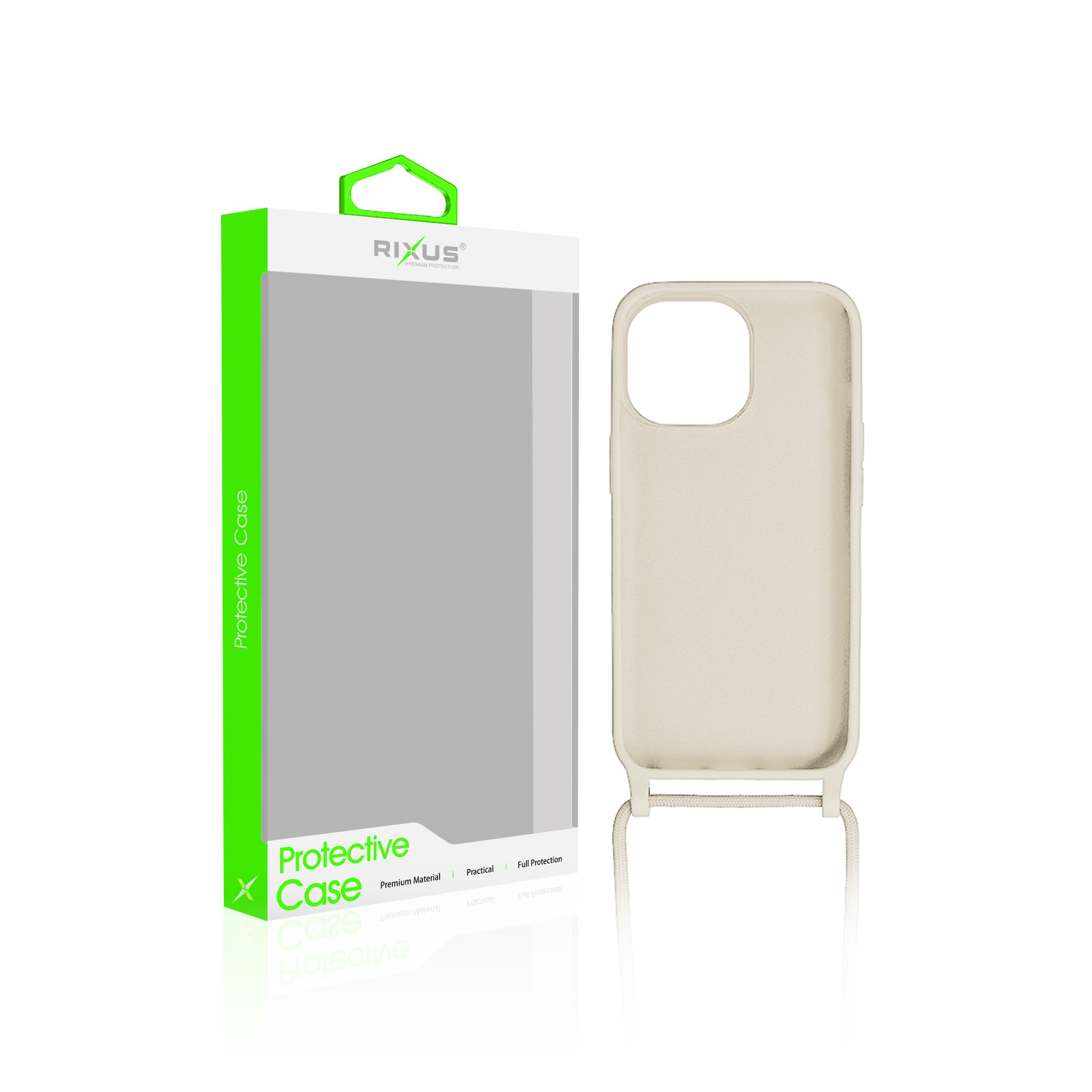 Rixus TPU Necklace Cord Cover For Apple iPhone 15 Pro Max Or