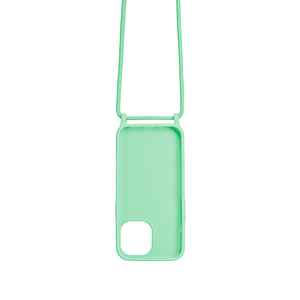 Rixus TPU Necklace Cord Cover For Apple iPhone 15 Pro Max Matcha