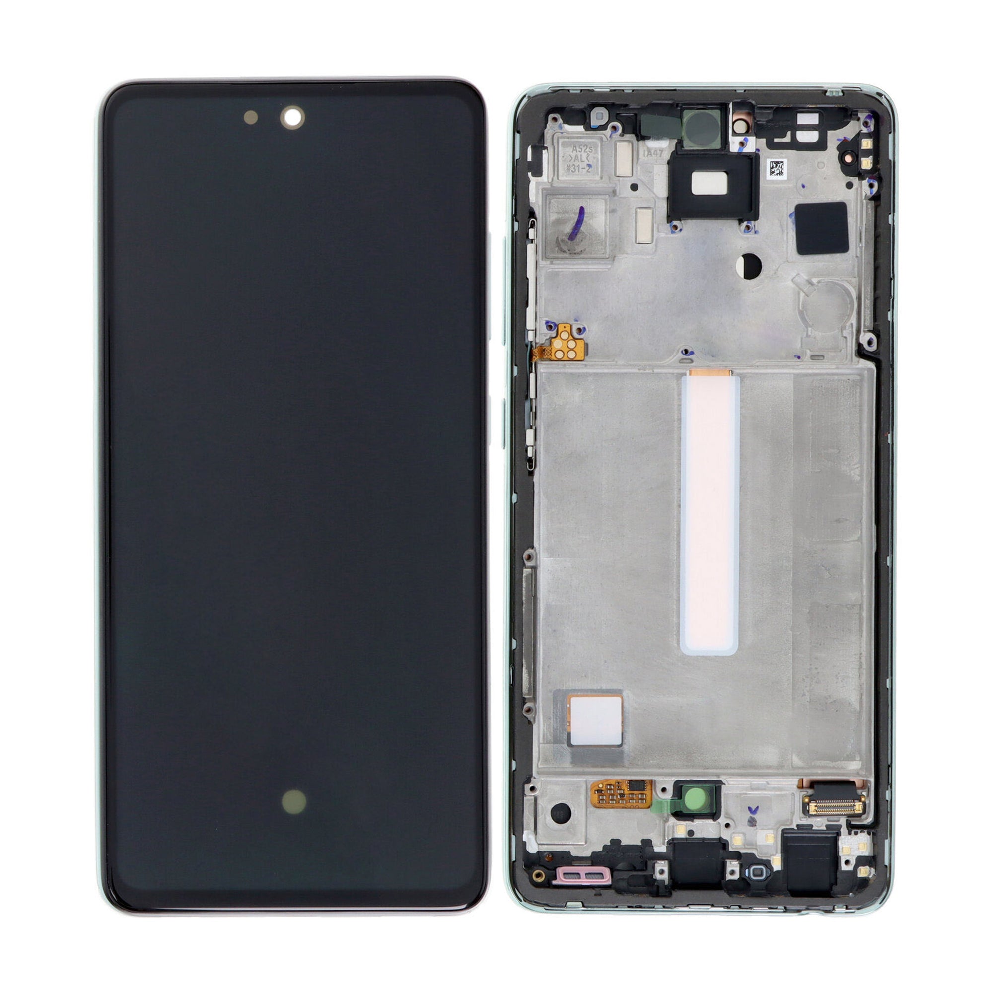 Samsung Galaxy A52 5G A526B, A52s 5G A528B Ecran et numériseur avec cadre Awesome Mint Soft-OLED