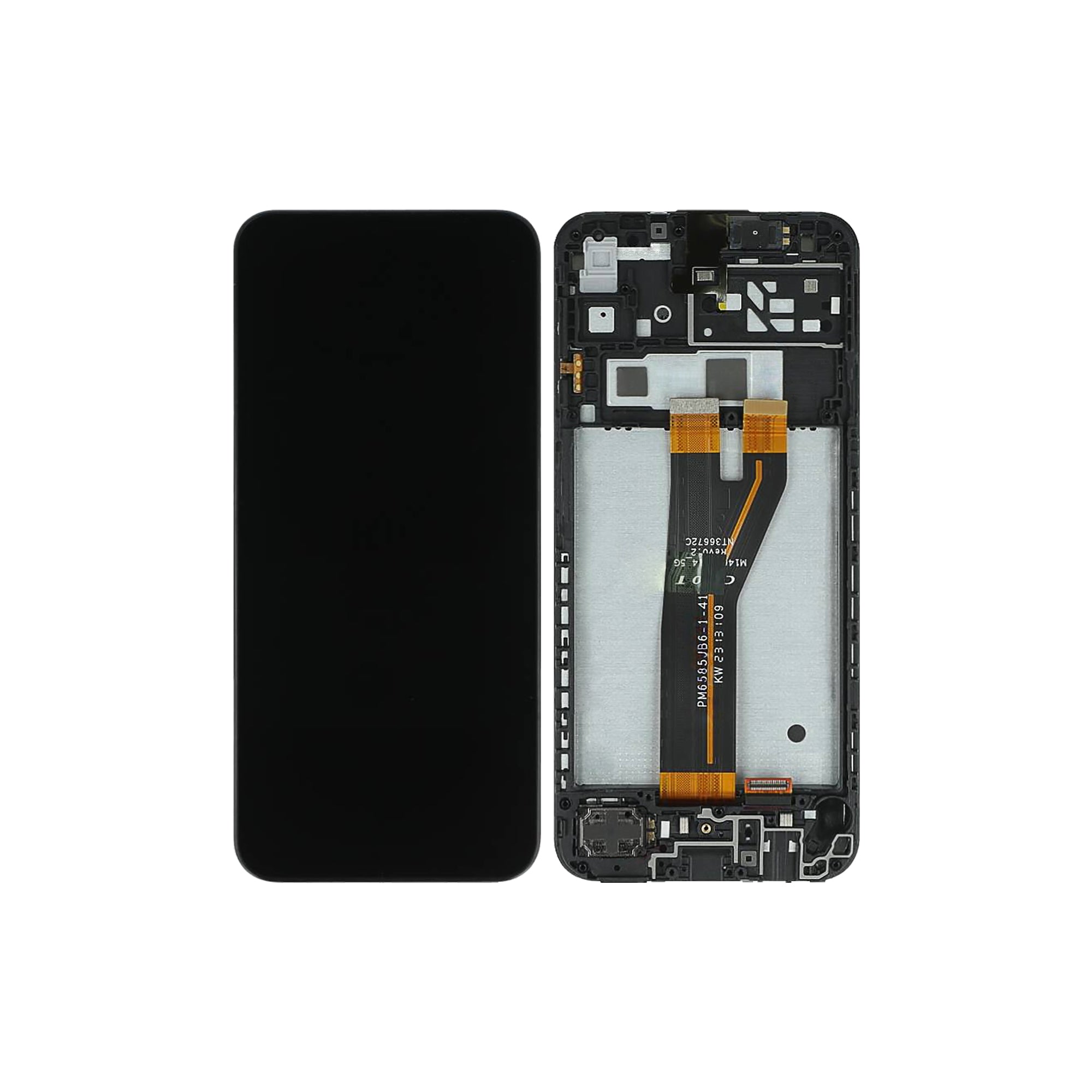 Samsung Galaxy A14 A145F (hors UE) Écran et numériseur avec cadre noir Service Pack
