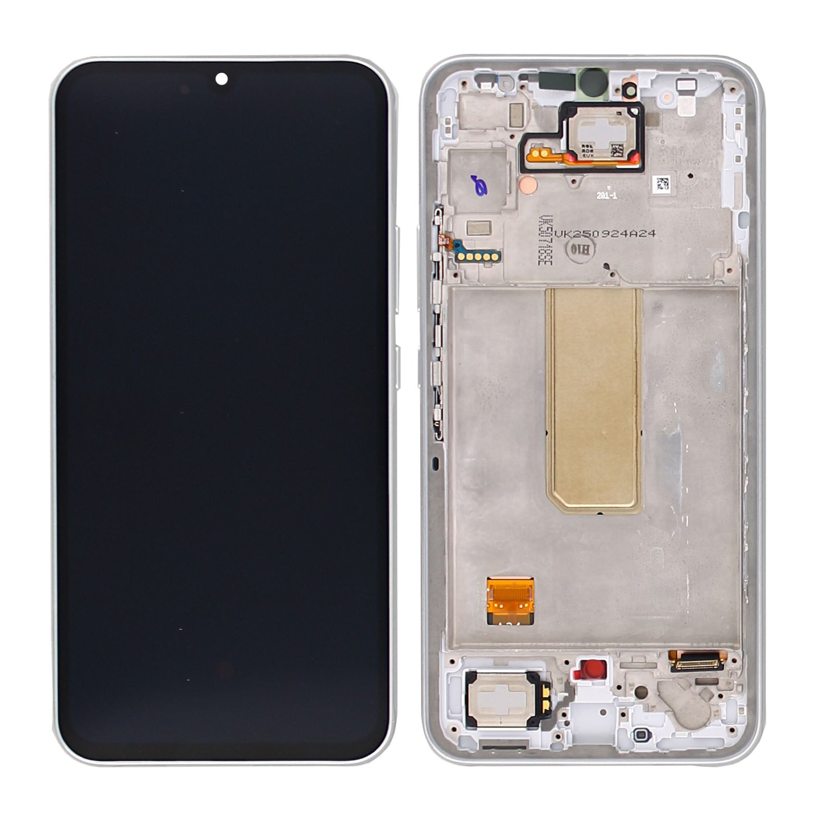 Samsung Galaxy A34 5G A346B Ecran et numériseur avec cadre Silver Service Pack