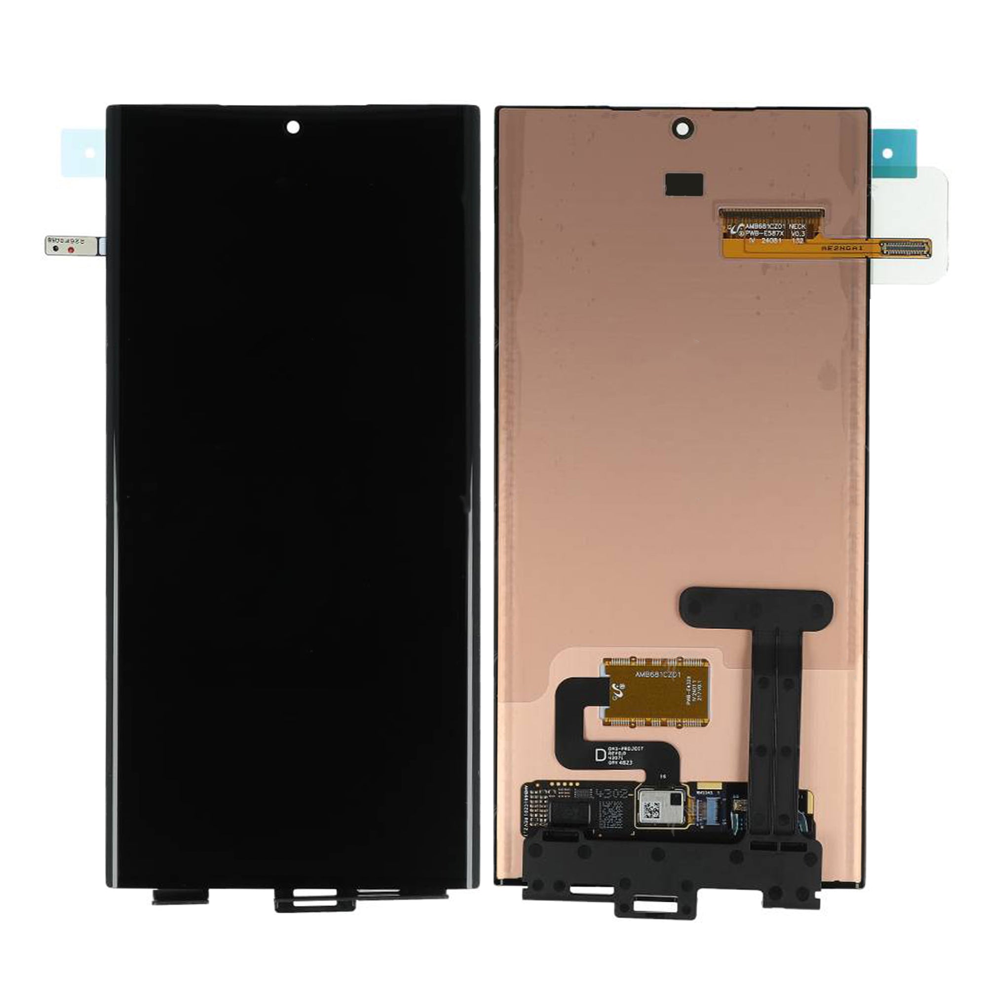Samsung Galaxy S23 Ultra S918B Écran et numériseur sans cadre Noir Service Pack