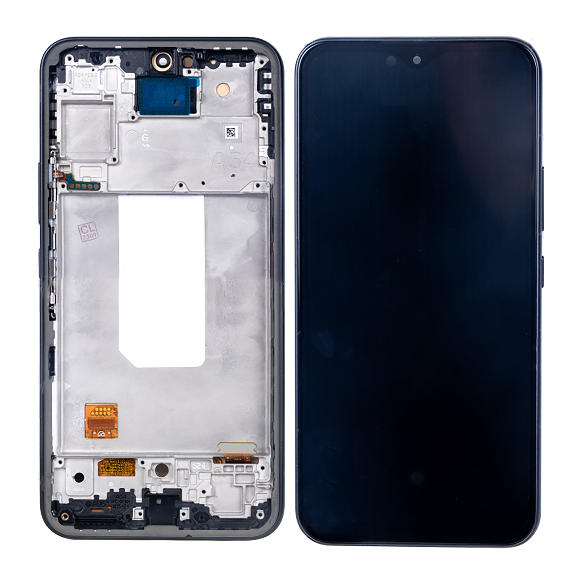 Samsung Galaxy A54 5G A546B Ecran et numériseur avec cadre Noir Soft-OLED
