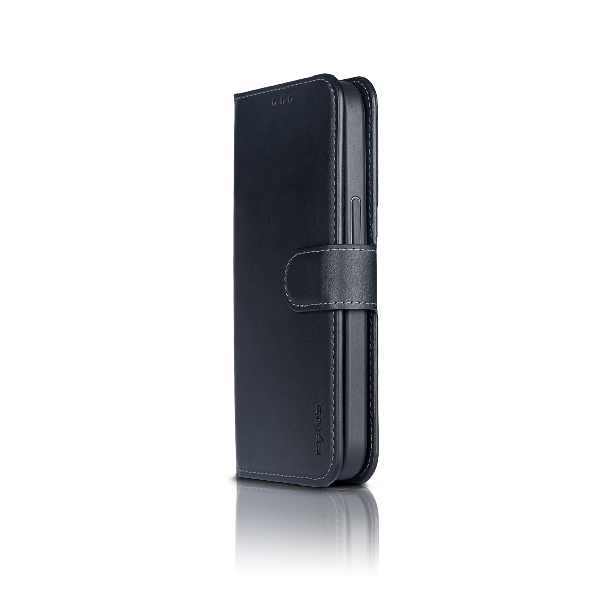 Rixus Duo Portefeuille magnétique détachable For Apple iPhone 12, 12 Pro Noir