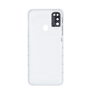 Coque arrière Samsung Galaxy M30s M307F avec lentille blanc perle OEM