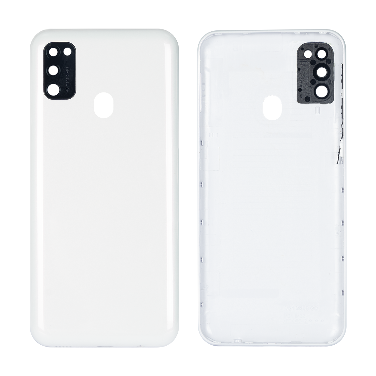 Coque arrière Samsung Galaxy M30s M307F avec lentille blanc perle OEM