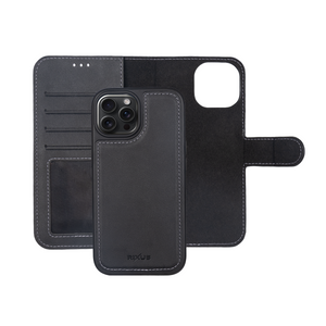 Rixus Duo Portefeuille magnétique détachable For Apple iPhone 14 Pro Noir