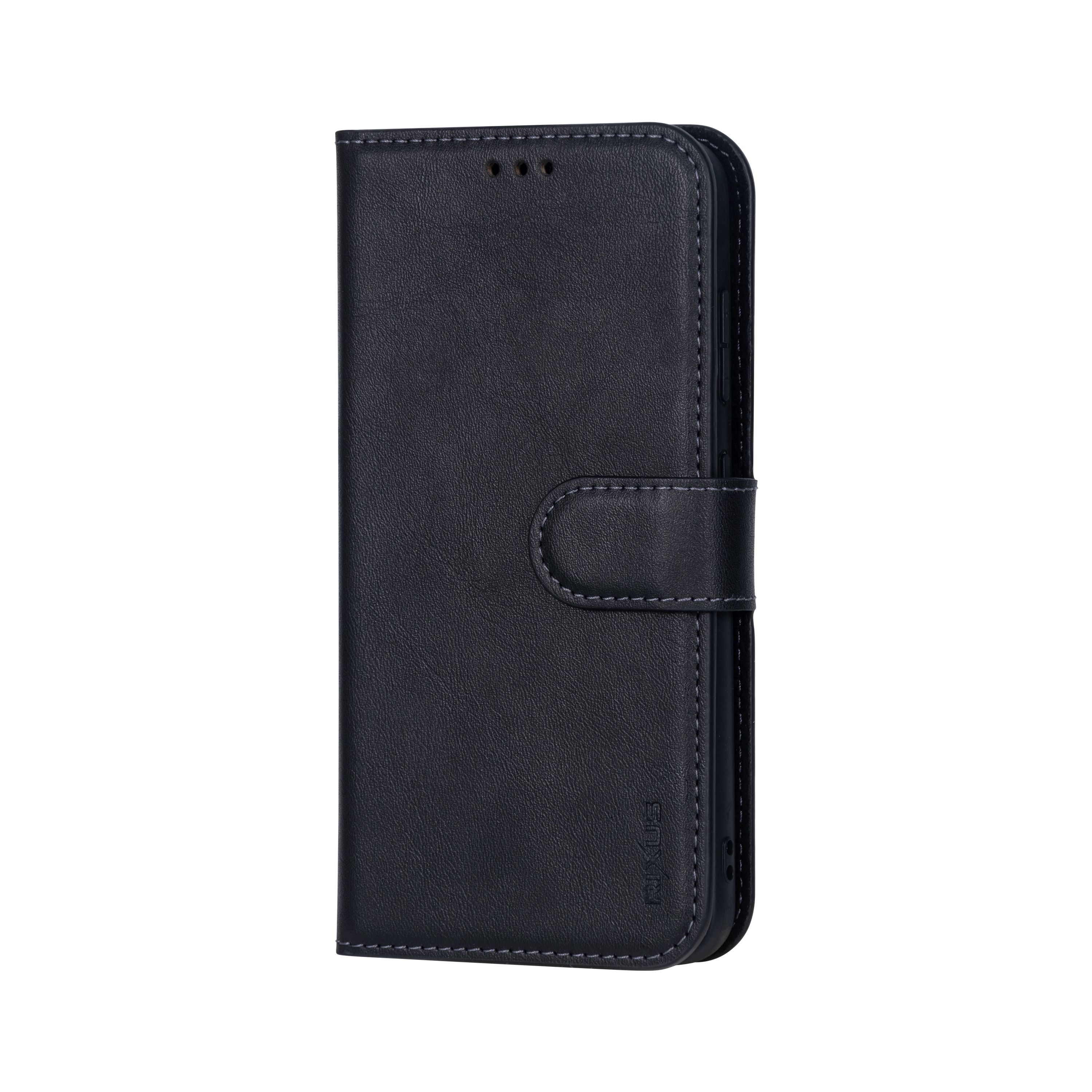 Rixus Duo Portefeuille magnétique détachable pour Samsung Galaxy S23 Ultra Noir