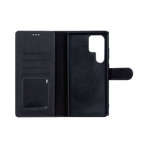 Rixus Duo Portefeuille magnétique détachable pour Samsung Galaxy S23 Ultra Noir